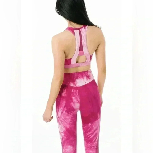 Zyia Fuchsia  Hendrix Mesh Light n Tight Hi-Rise capri 2 - Picture 2 of 10